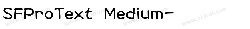 SFProText Medium字体转换